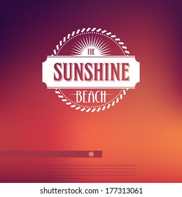 beach vector vector summer billboard original graphical message for your summer design beach vector vacation summertime earth star travel conceptual background scene red sight orange tropical ocean su