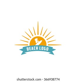 Beach Vector Template