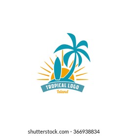 Beach Vector Template