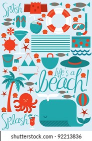 beach vector vector/illustration