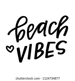 Beach Vibes hand lettering
