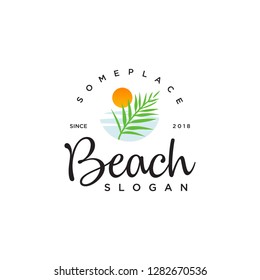 beach vibes logo design