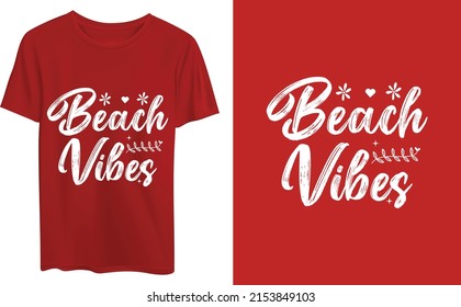 Beach vibes Summer squad hand draw brush lettering summertime typography quotes lettering for t-shirts, mugs, posters, cards