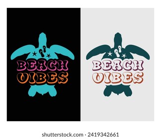 Beach Vibes Summer T-shirt Design, Beach Vibes, holiday, Funny Beach, Summer Beach, Summer design, svg