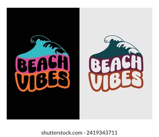 Beach Vibes Summer T-shirt Design, Beach Vibes, holiday, Funny Beach, Summer Beach, Summer design,