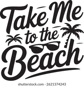 Beach Vibes Typography T Shirt Design