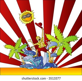 Beach Vocation (Vector)