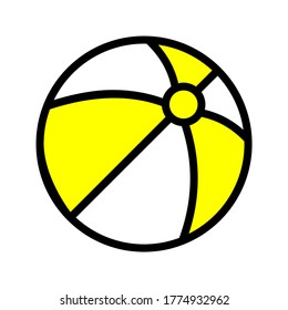 icono de ilustración de vectores de voleibol de playa