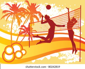 Beach Volley Vector