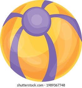 Beach volleyball ball Concept Vector Icon Design, Summer Spring activities Symbol, Hot Weather Sign, Warmest Season Elements Stock illustration