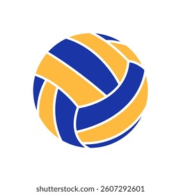 Beach Volleyball Ball Icon. Colorful Sport Equipment. Vector illustration on white background