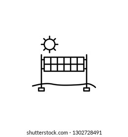 Beach volleyball icon. Element of travel illustration. Signs and symbols can be used for web, logo, mobile app, UI, UX