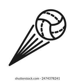 Beach Volleyball Icon Ideal for Sports and Summer Activity Designs