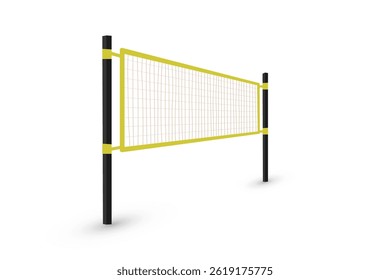 Beach volleyball net design vector flat modern isolated illustration