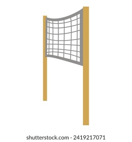 Beach volleyball net icon cartoon vector. Field sand fun. Group recreation