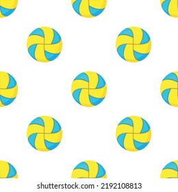 Beach volleyball pattern seamless background texture repeat wallpaper geometric vector