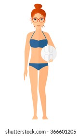 Beachvolleyballspieler.