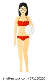 Beach volleyball player.