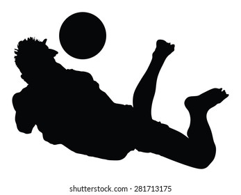 Beach volleyball player vector silhouette illustration isolated on white background. Volleyball boy in action. Handsome man volleyball player. Sportsman with ball in air jump. Summer time enjoying.