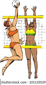 beach volleyball - woman