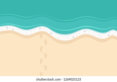 beach wallpaper. free space for text. background. sea vector.