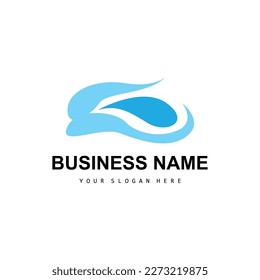 Beach Wave Logo, Water Wave Vector, Water Abstract Design, Illustration Template Icon