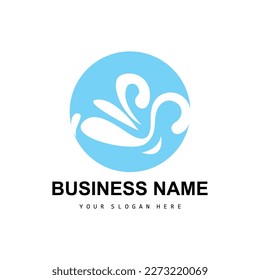 Beach Wave Logo, Water Wave Vector, Water Abstract Design, Illustration Template Icon