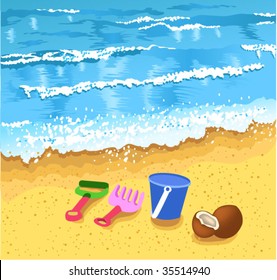 beach and waves
