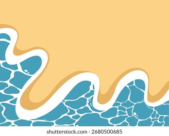 Strandwellen auf dem Sand