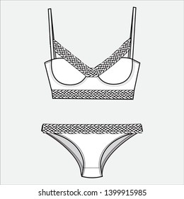 Beach wear Fashion Flat Templates