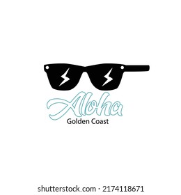 beach wear tee print design as vector. Tropical paradise. aloha