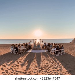 Beach wedding by the sea in summer. abstract design. Vector graphics pattern background. Template texture for interior, packaging, wallpaper, textile, paper, interior decoration, picture.