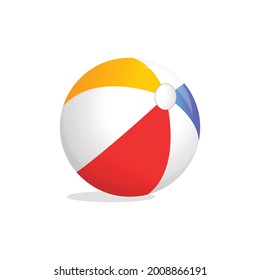 Beachball vector, volley beach ball vector