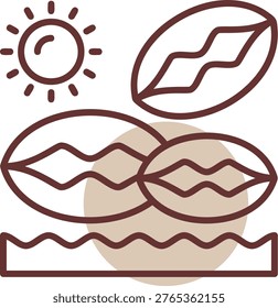Beachcombing New Icon Design Creative