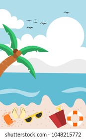 beaches background illustration.