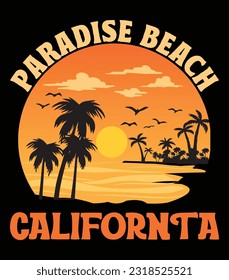 beaches t-shirt art vector design