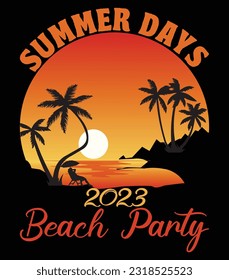 beaches t-shirt art vector design