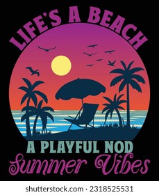 beaches t-shirt art vector design