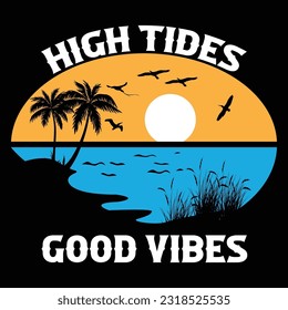 beaches t-shirt art vector design