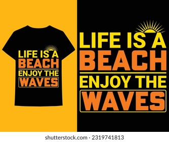 Beaches t-shirt design vector art, beaches vector elements