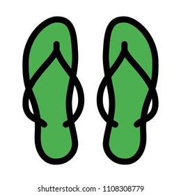 Beachwear Slippers Pair
