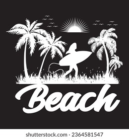 beach.with patches for t-shirts and other uses.