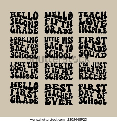 Beack to School Retro t-shirt Bundle