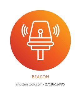 Ícone De Gradiente De Aviso Mini Ilustração, Use Para O Conceito Moderno, Imprimir, Ui, Kit Ux, Web E Desenvolvimento De Aplicações. Vetor Relacionado A Bombeiro, Resgate E Muito Mais