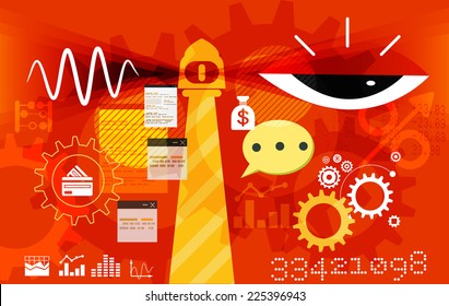 Beacon of Hope Abstract - Illustration