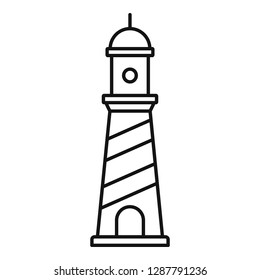 Beacon icon. Outline beacon vector icon for web design isolated on white background