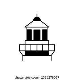 Icono del vector de glifo de luz de indicador que puede editar o modificar fácilmente

