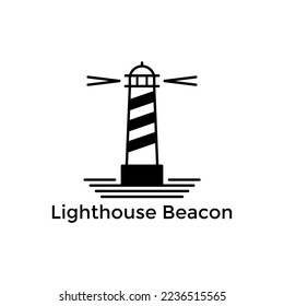 Beacon Lighthouse modern logo vector icon
