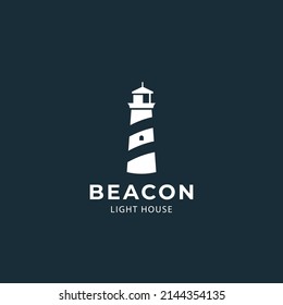 Beacon lighthouse modern minimal logo icon sign