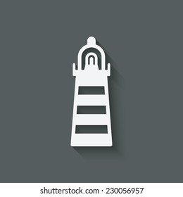 beacon navigate symbol - vector illustration. eps 10